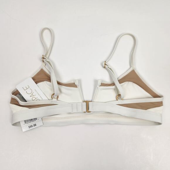L*Space Sadie Bikini Top in Cream Size Medium NWT - Picture 3 of 5